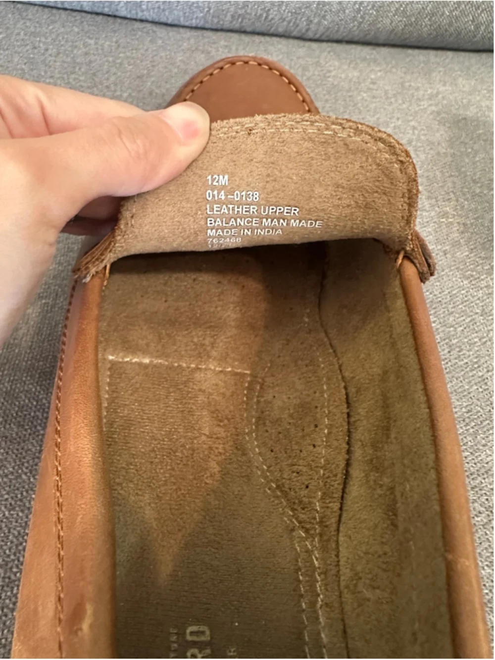 Stafford Brown Leather Penny Loafers Mens Size 12 Ortholite Insoles